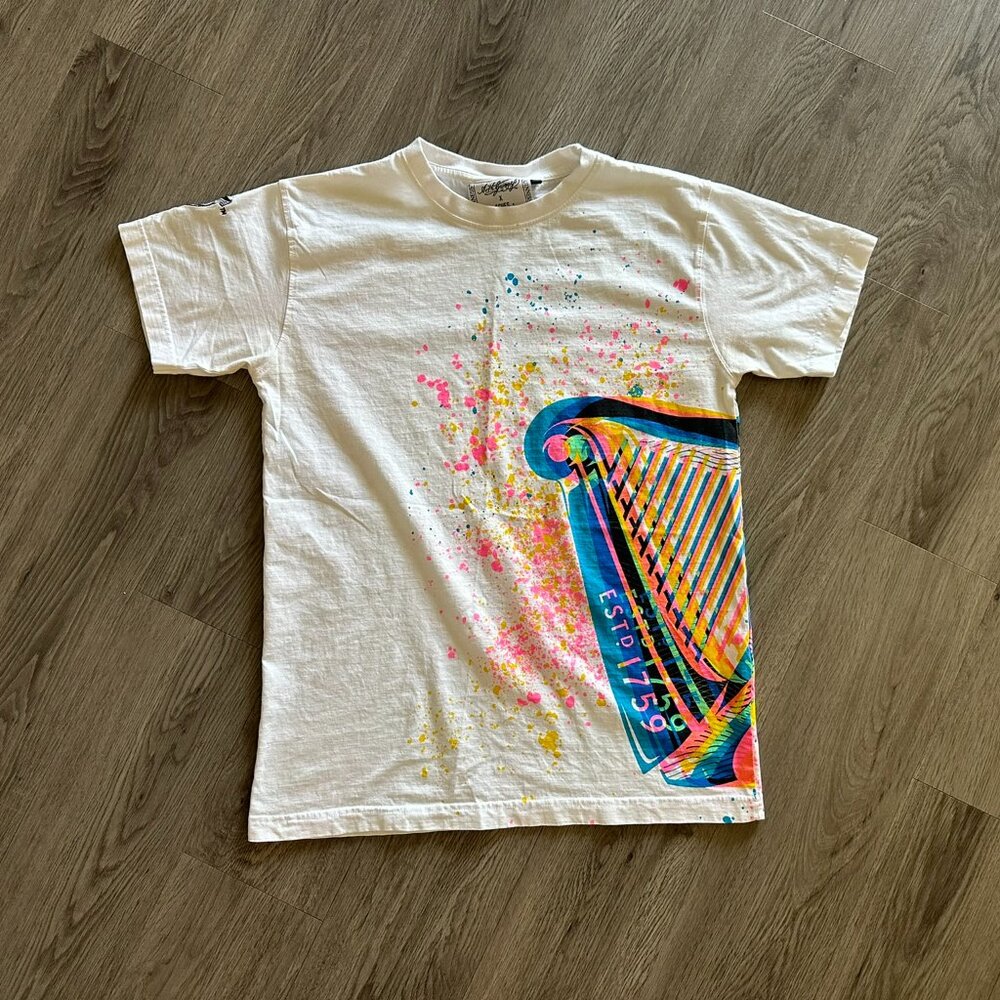 Guinness Storeshouse x Aches 2022 Aches Exclusive White Harp T-Shirt - Small